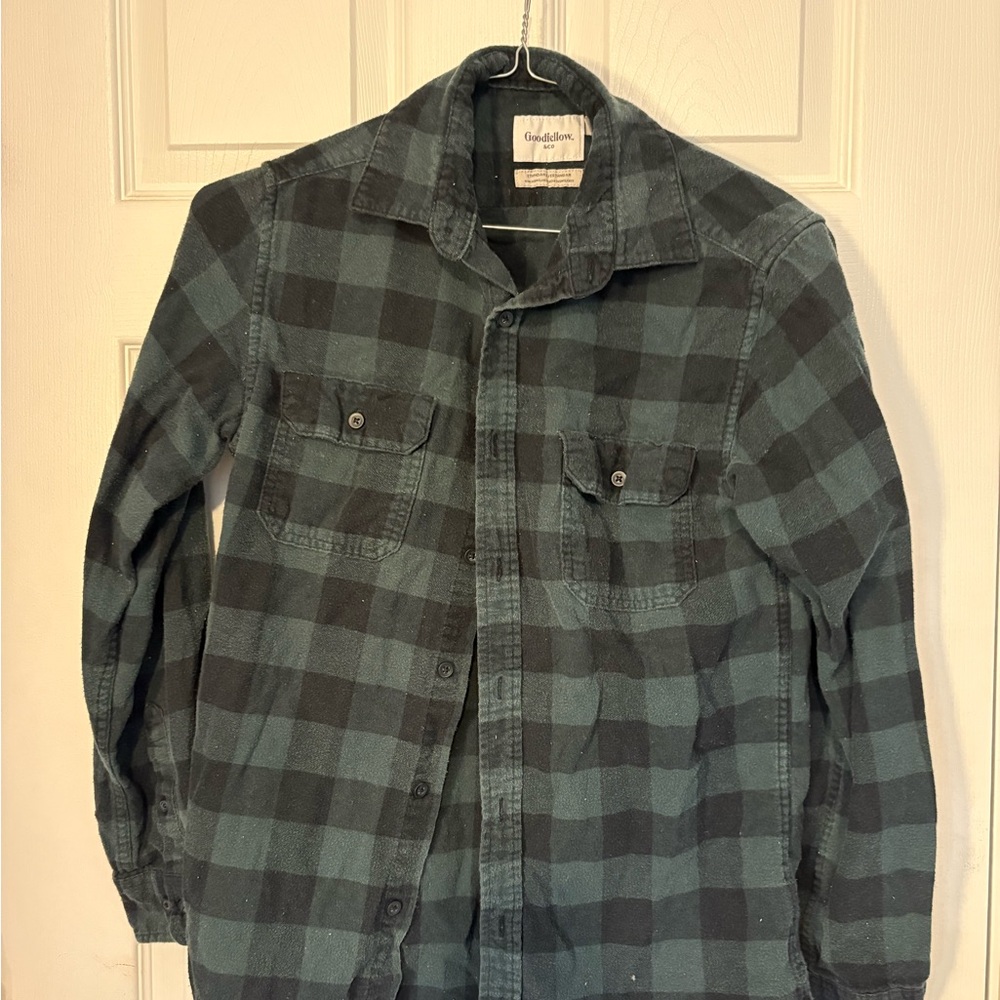 Goodfellow & Co Dark Plaid Shirt